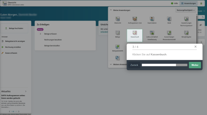 DATEV DUO Kasse einrichten
