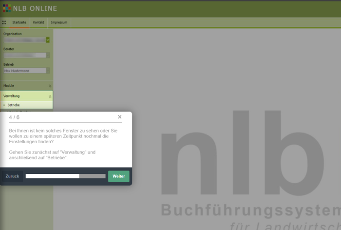 NLB-Online: E-Mailadresse für den Rechnungseingang erstellen