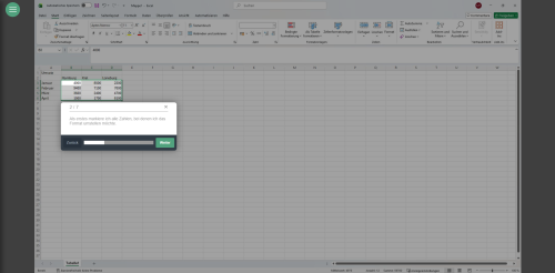 Excel: Umstellen der Zahlenformate