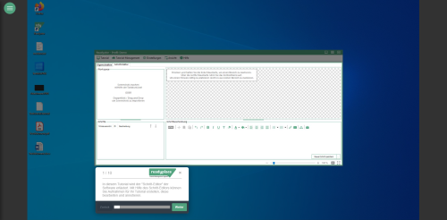 Tutorial erstellen: Schritt-Editor